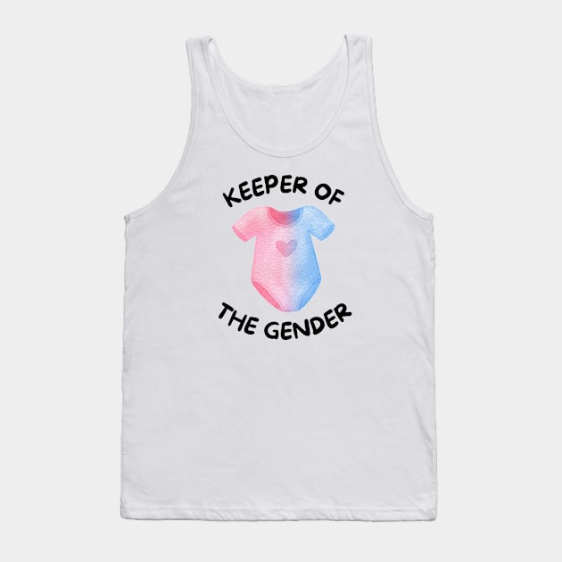 keeper of the gender reveal newborn baby, New mommy pregnancy announcement Tank Top by BestCatty 